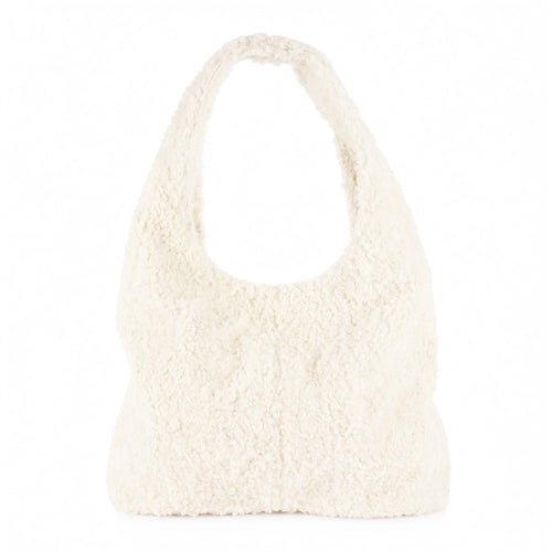 Sherpa tote bag - Cream