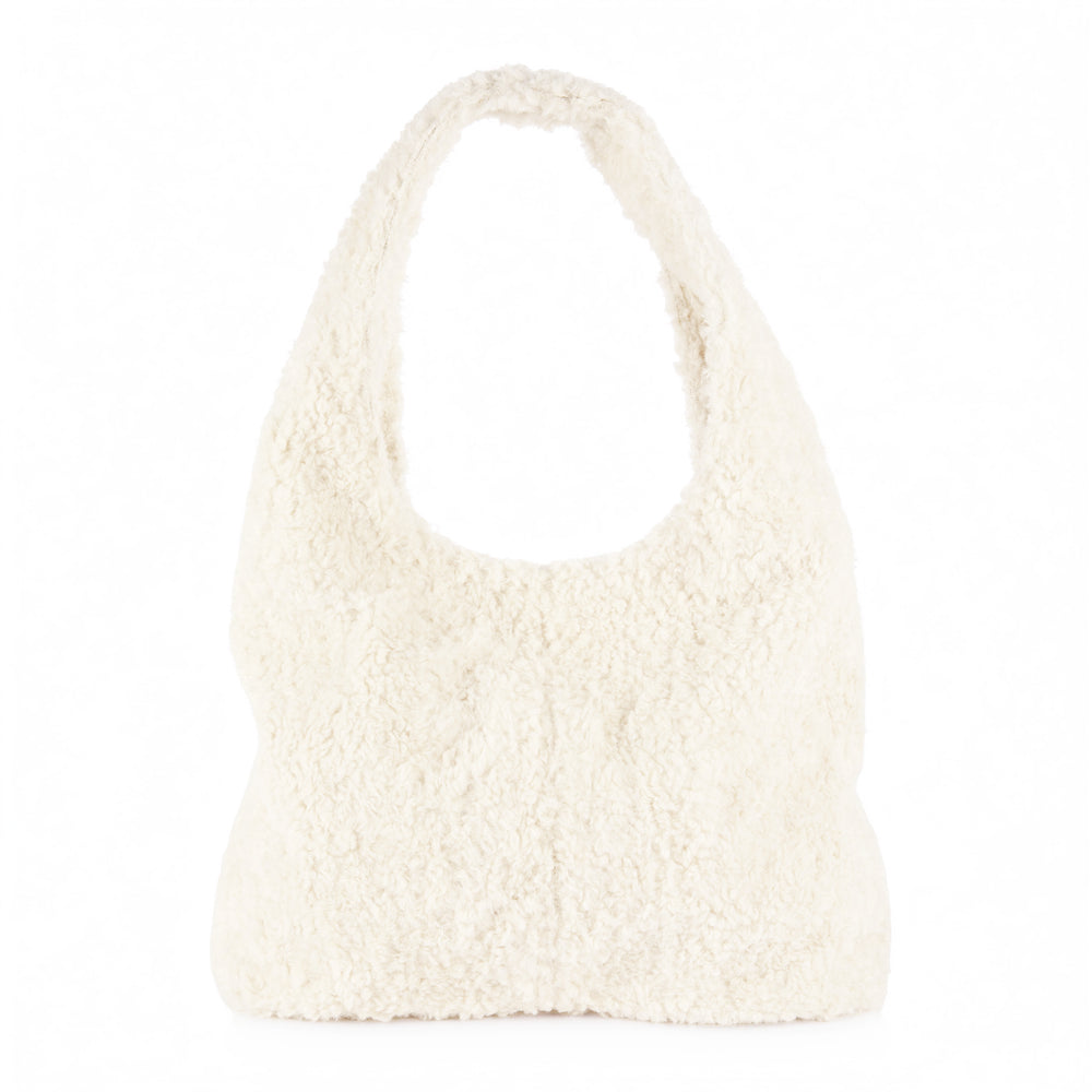 Sherpa tote bag - Cream