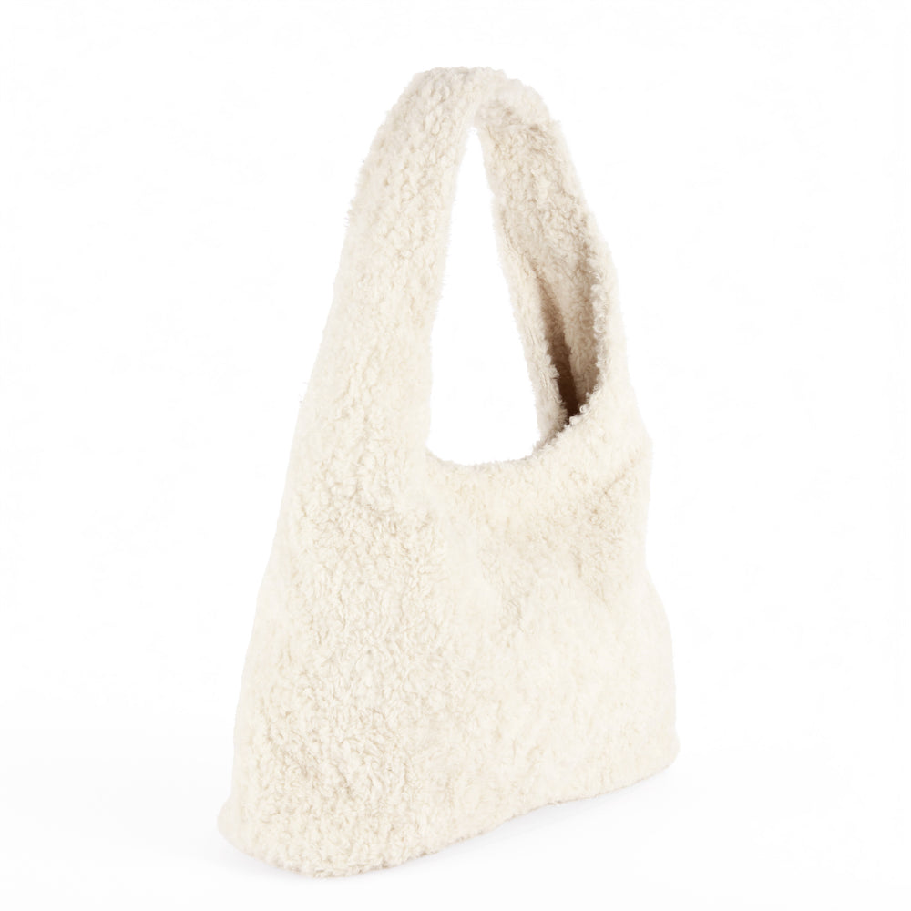 Sherpa tote bag - Cream