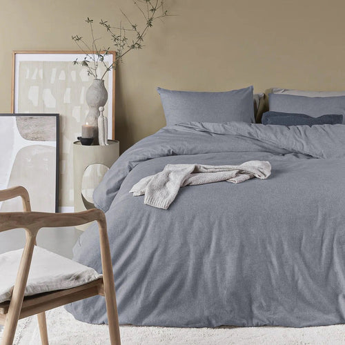 Gray duvet cover - Happiness