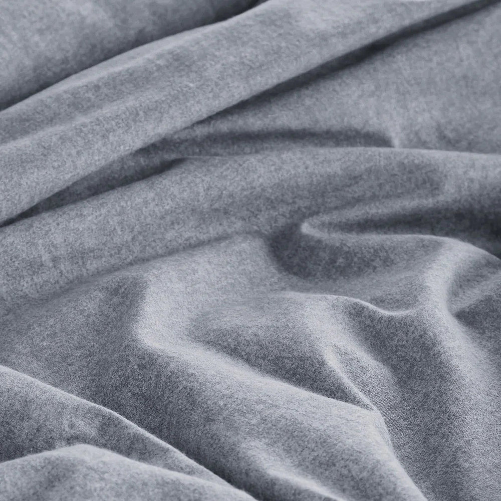 Gray duvet cover - Happiness
