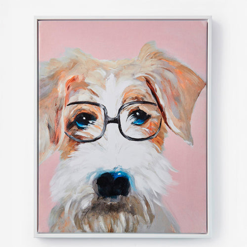 Wall art - Dog with glasses