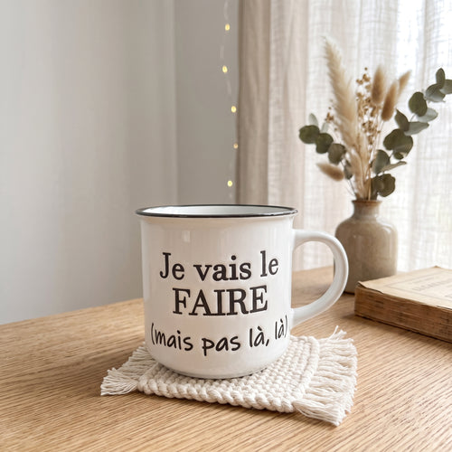 Vintage mug - Je vais le faire