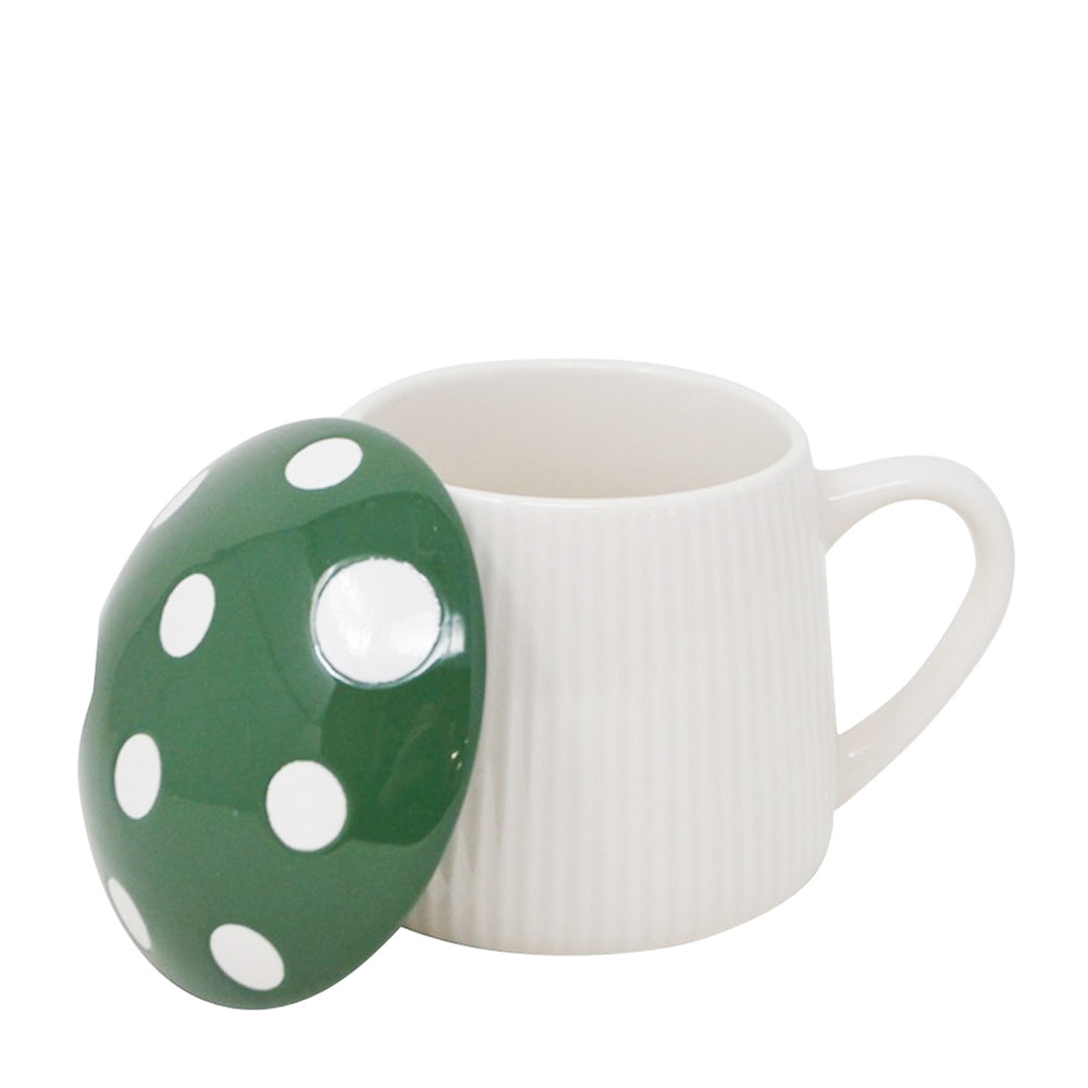 Tasse en porcelaine - Champignon vert||Porcelain mug - Green mushroom