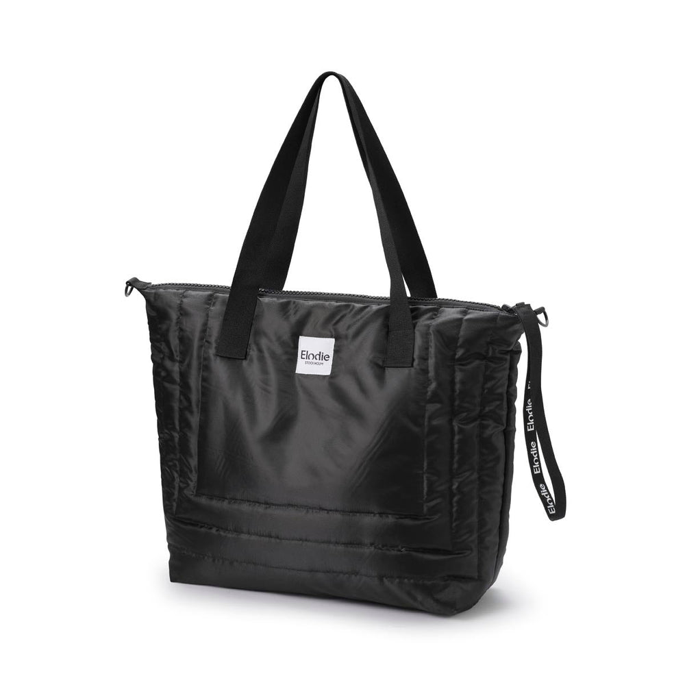 Black quilted diaper bag - Elodie Details