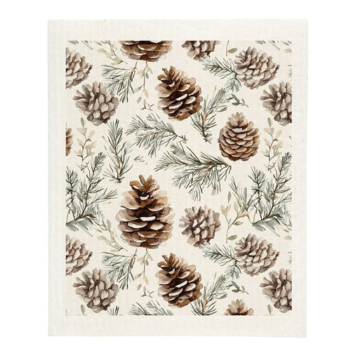 Sponge cloth - Pinecones patterns