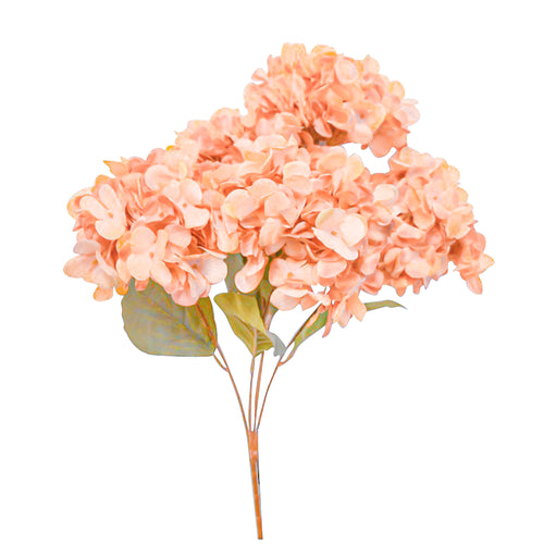Branche d'hydrangée - Orangée