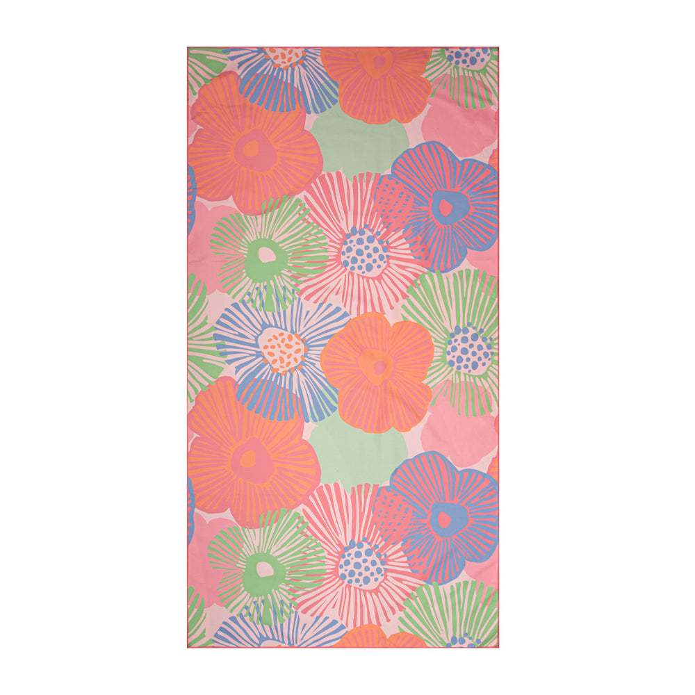 Reversible beach towel - Retro floral