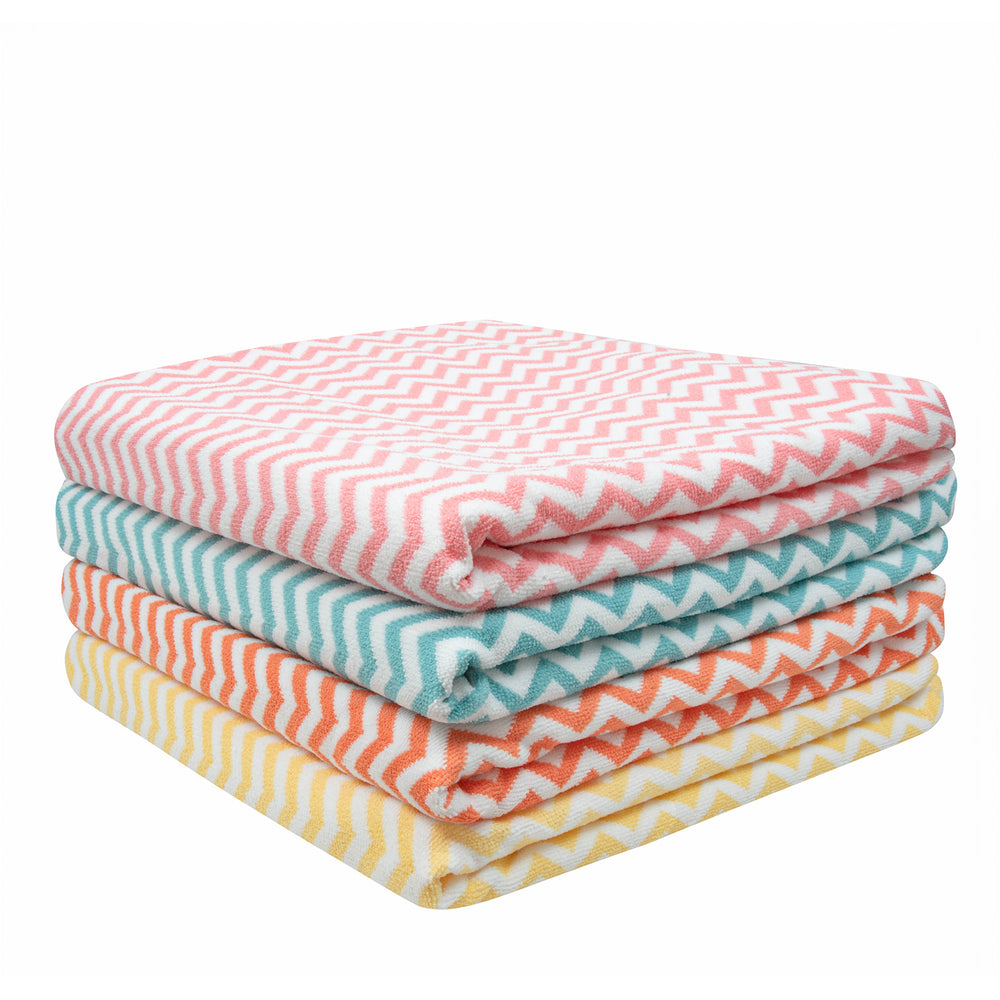 Serviette de plage pour 2 - Zig zag