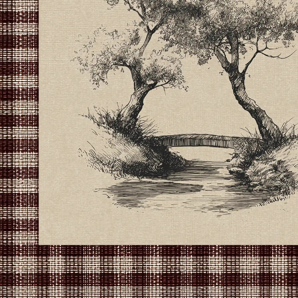 Toile vintage - Between the trees