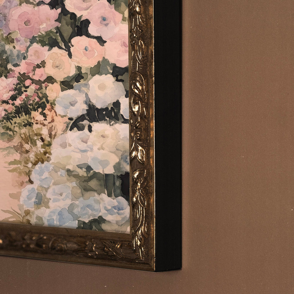 Toile vintage - Sentier fleuri