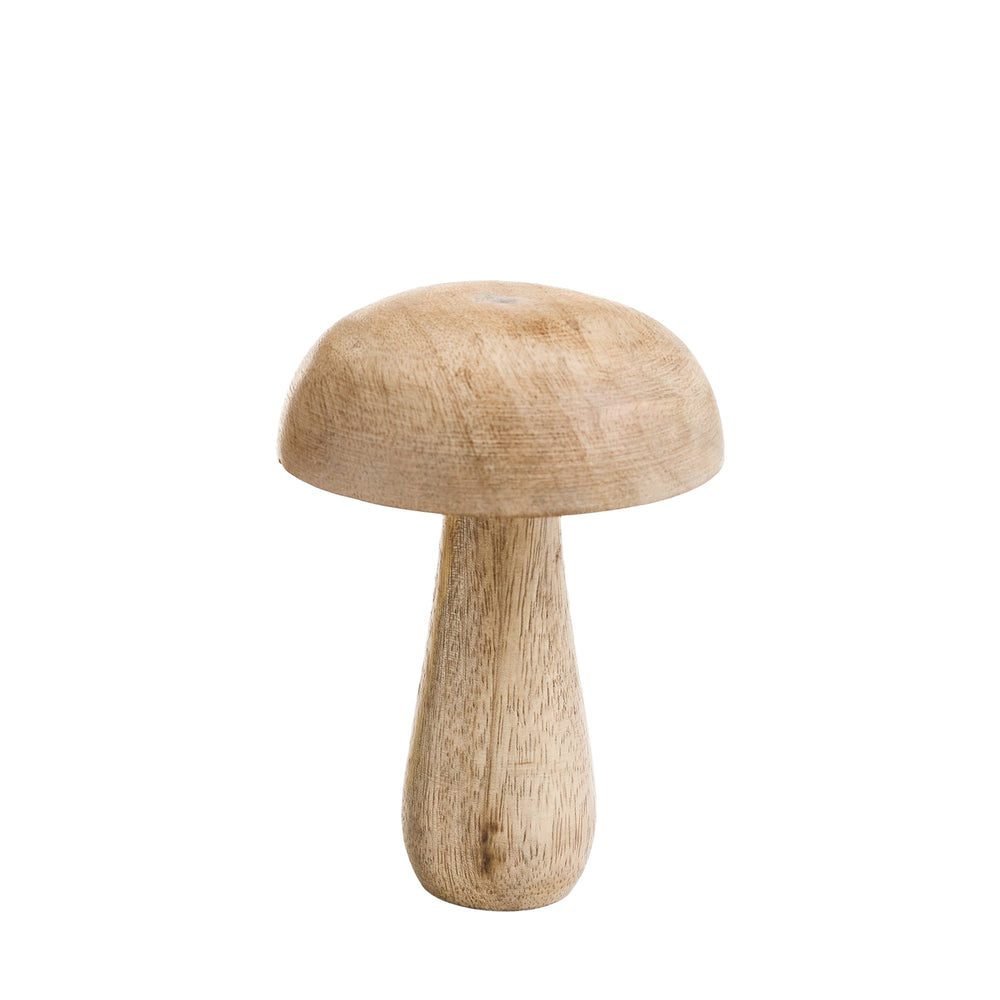 Decorative wooden mushrooms