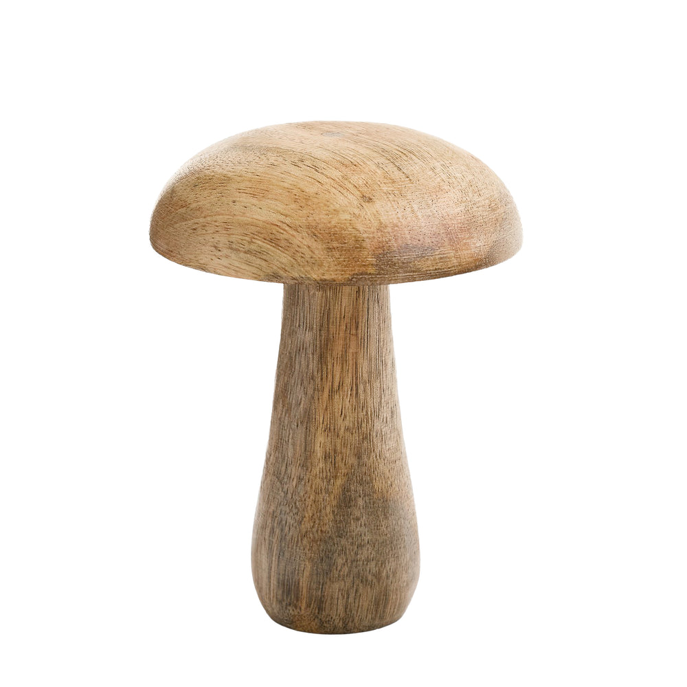 Decorative wooden mushrooms