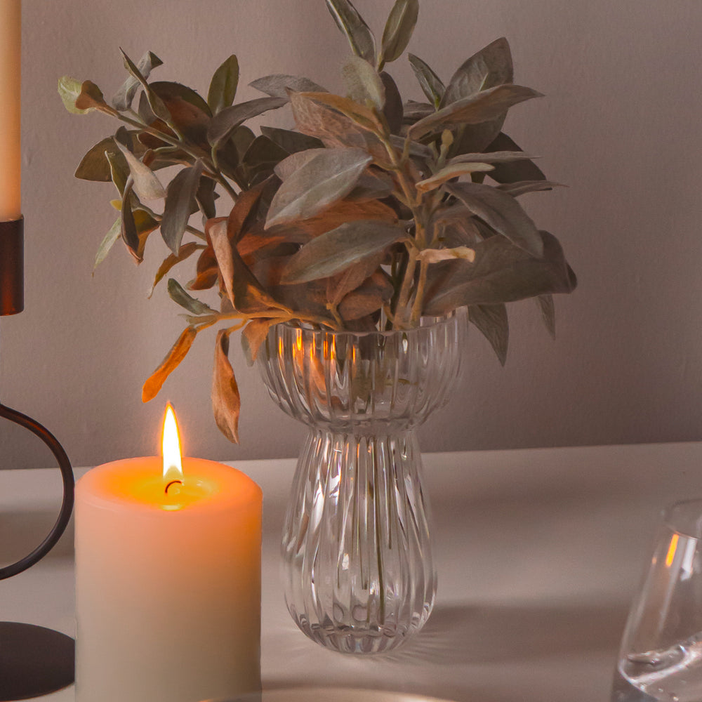 Vase en verre champignon - 6"