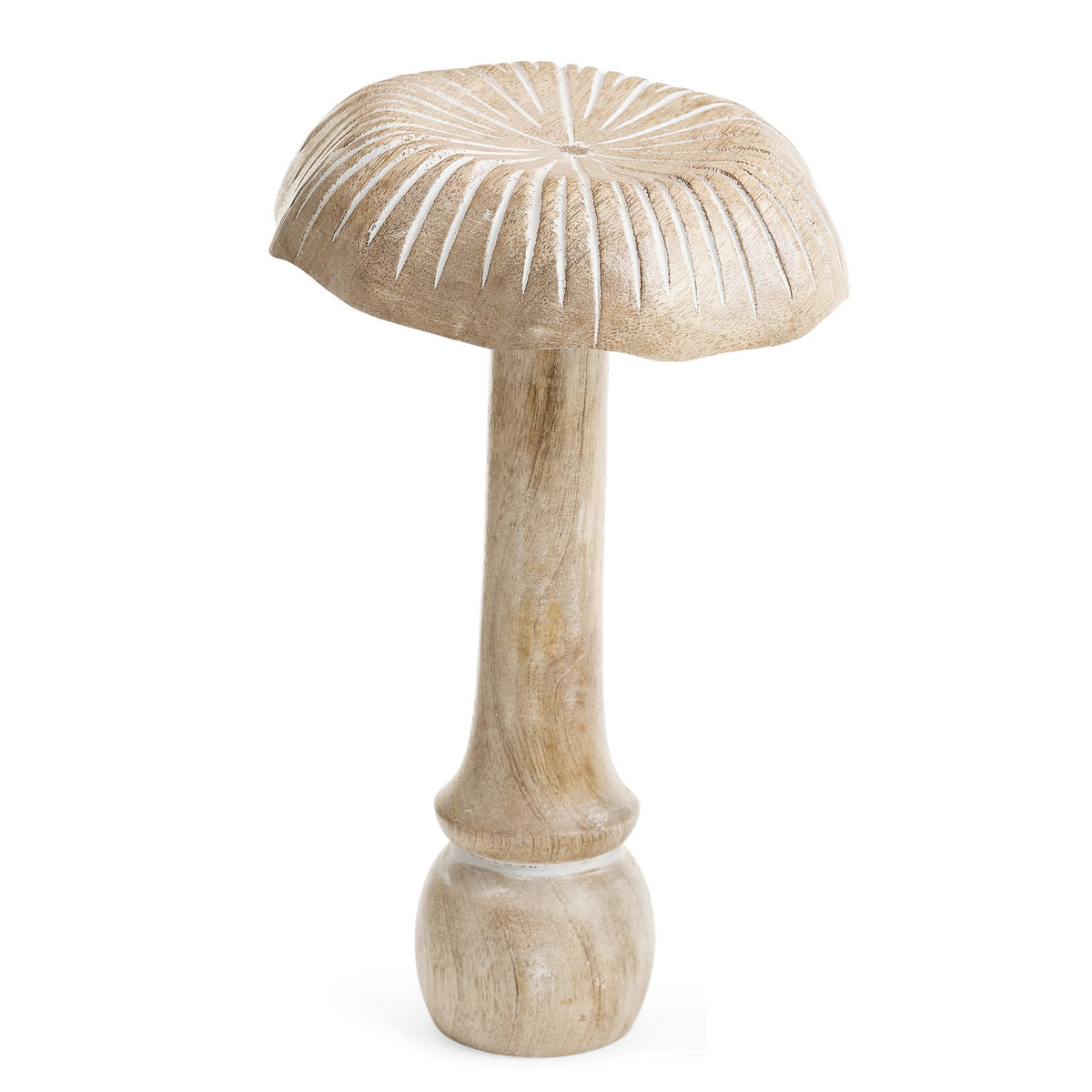 Décoration Champignon En Bois De Châtaignier Fait Main - Style Art Déco, Objet Vintage Français