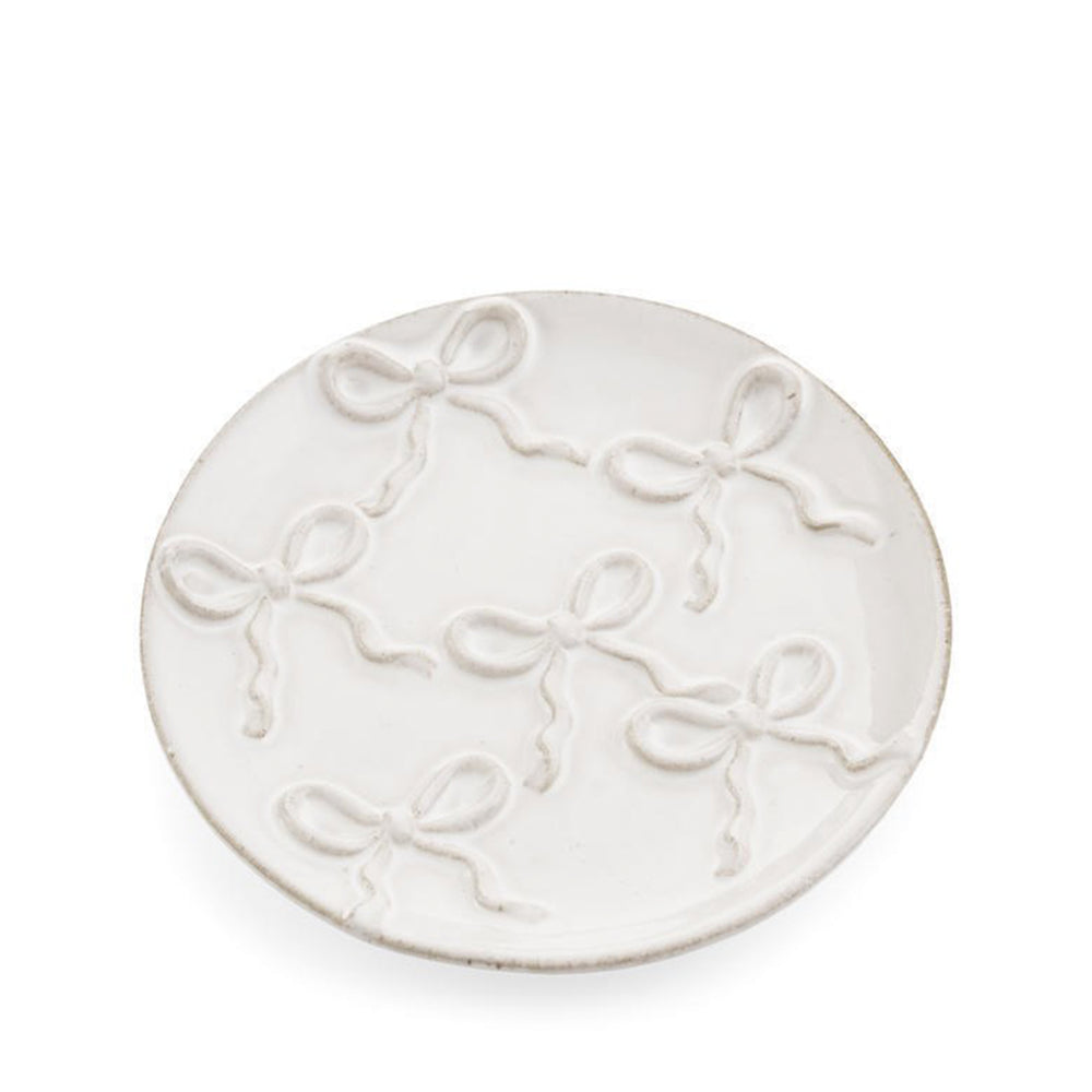 Petite assiette embossée – Motif de boucles