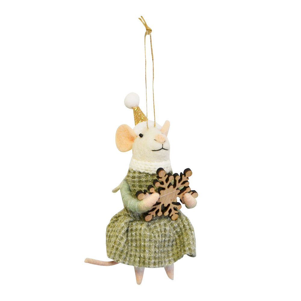 Ornament - Mouse in green dress