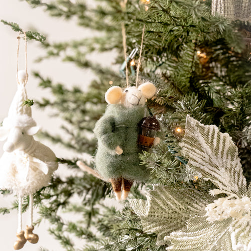 Ornament - Mouse with coffee