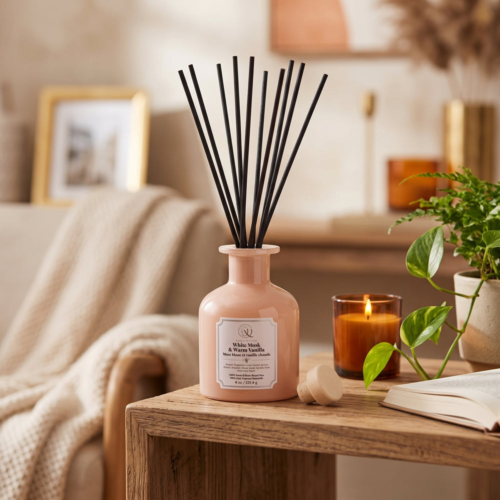 Diffuseur à roseaux - Musc blanc & vanille