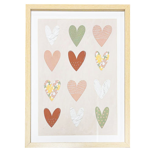 Natural frame - Heart pattern