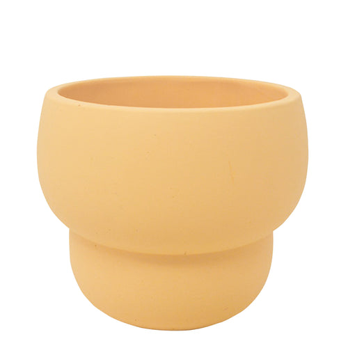 Pot arrondi jaune||Rounded yellow pot