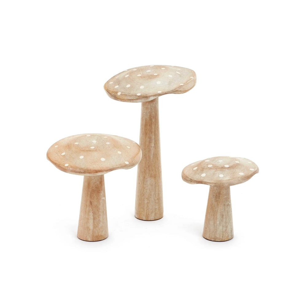 Champignon décoratif en bois