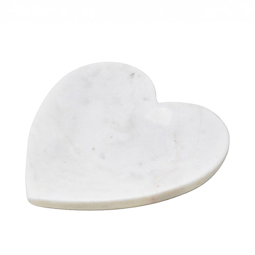 Assiette décorative - Coeur en marbre