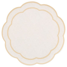 Napperon en forme de fleur jaune