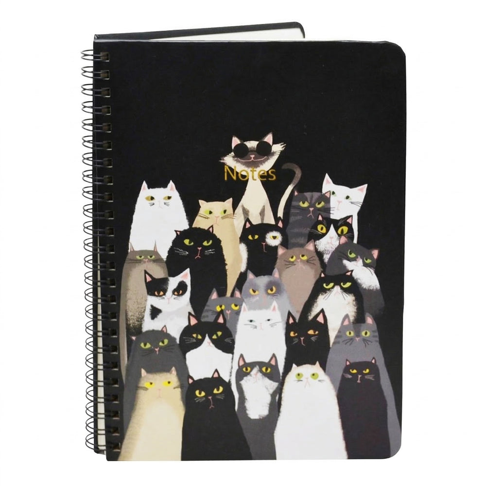 Cahier de note rigide - Famille de chats