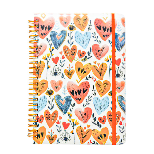 Hardcover Notebook - Hearts