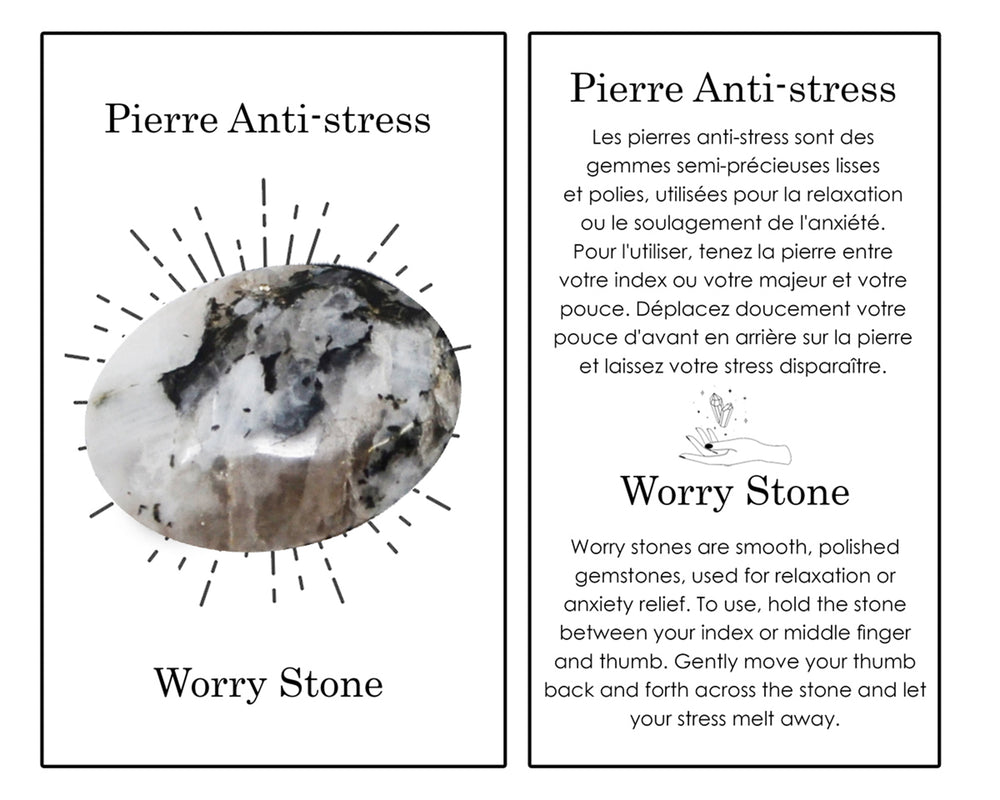 Pierre anti-stress - Lune||Worry stone - Moon