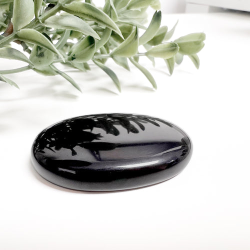 Pierre anti-stress - Obsidienne||Worry stone - Obsidian