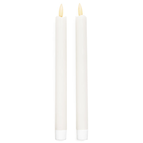 Ensemble de 2 chandelles LED - Blanche
