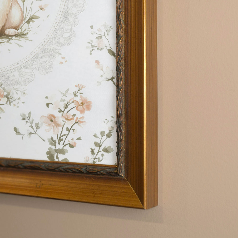 Toile vintage - Lapin douceur