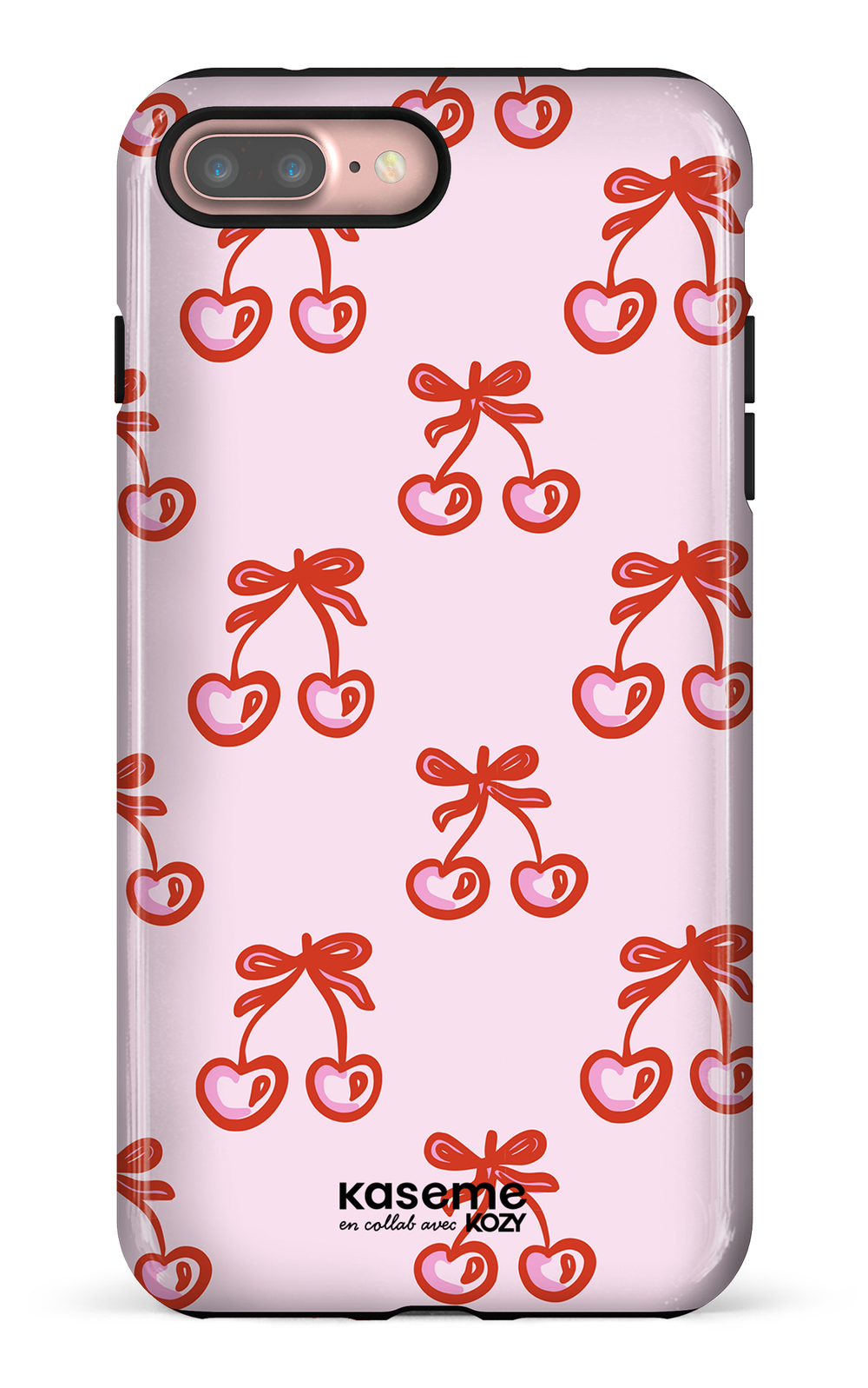 Étui impact pour cellulaire - Cerises bouclées