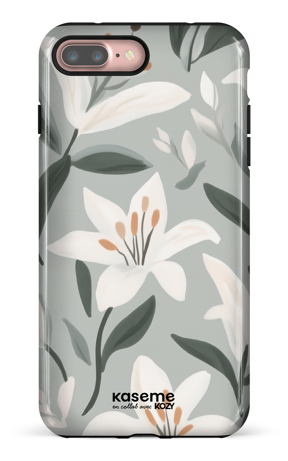 Étui impact pour cellulaire - La danse des lys bleu