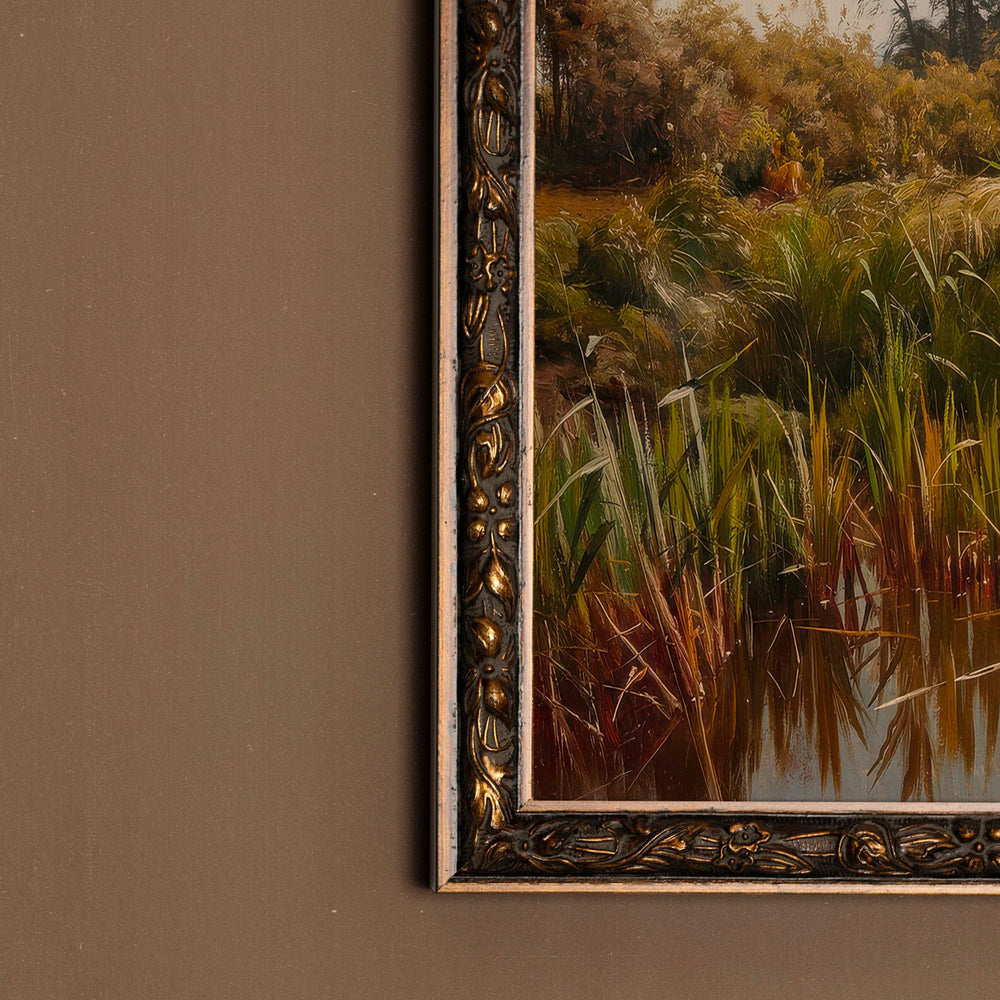 Toile vintage - Reflet sauvage