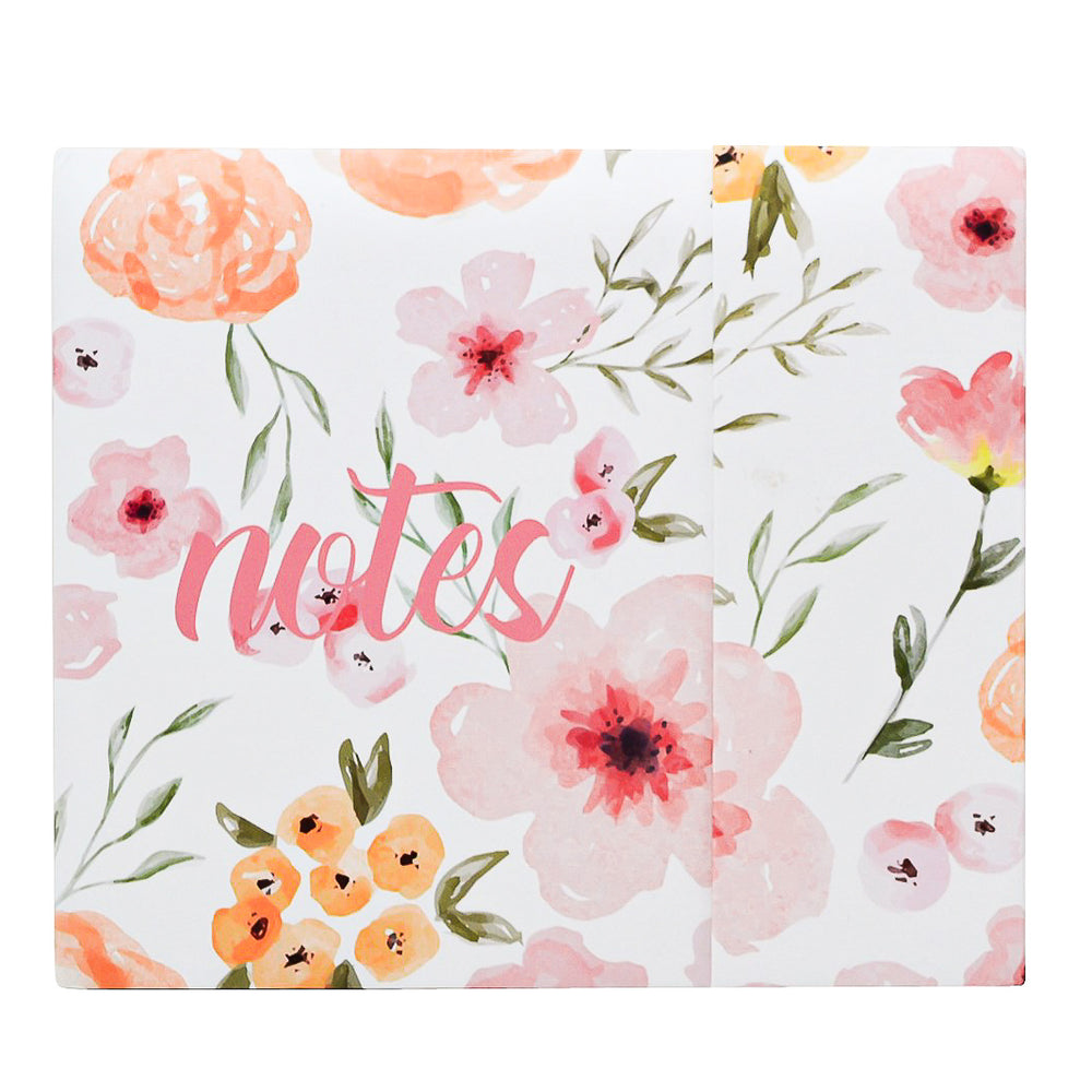 Notes box - Pink flowers