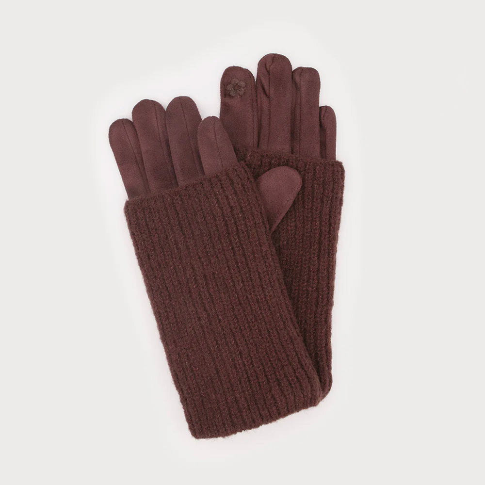 Gants chocolats chauffe-poignets - Caracol