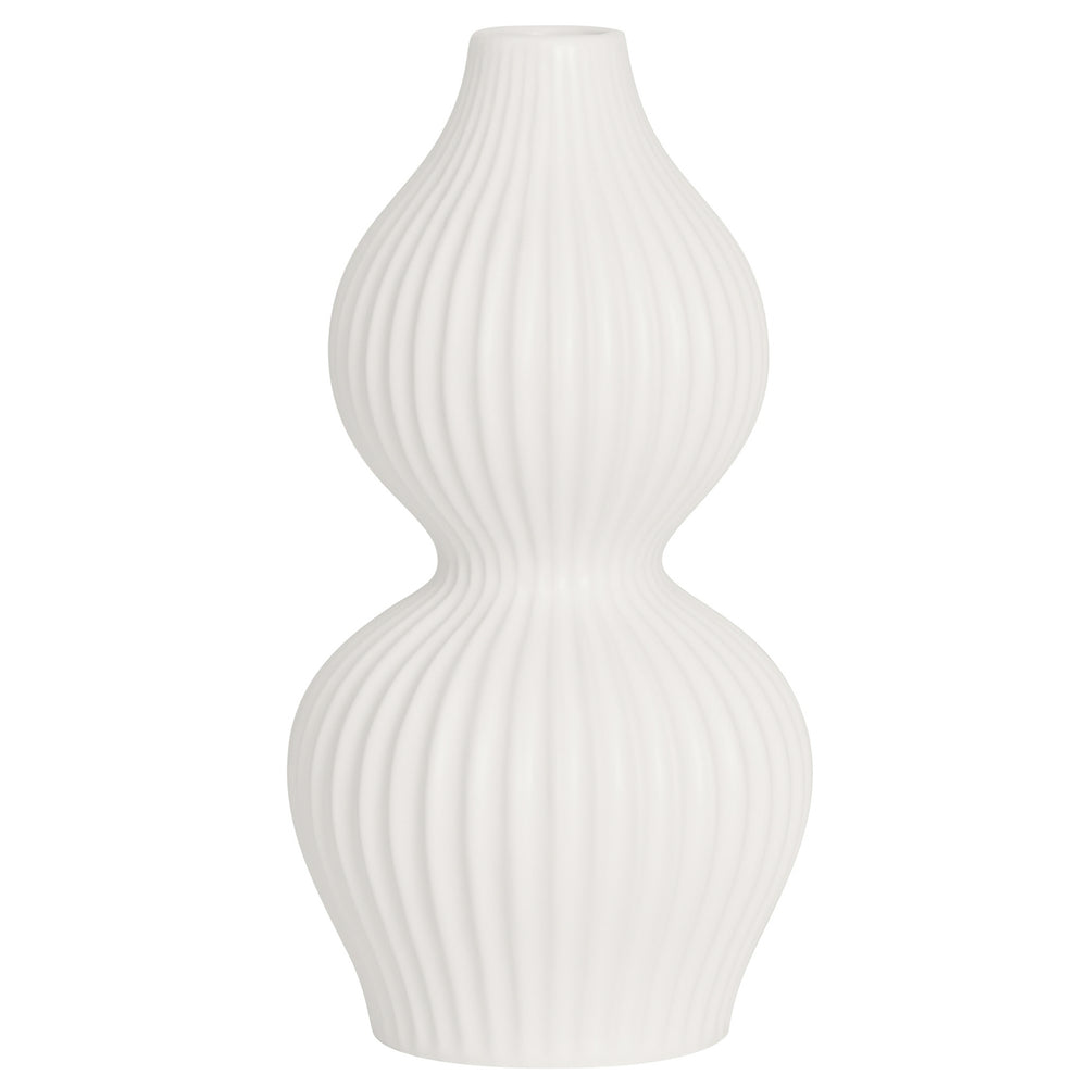 Vase blanc arrondi - Sophia||White round vase - Sophia