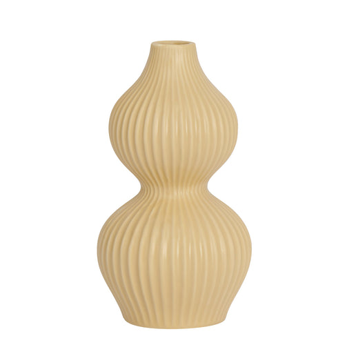 Vase jaune arrondi - Sophia||Yellow round vase - Sophia