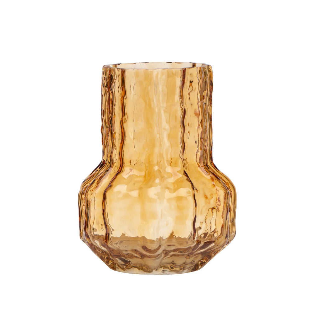 Vases en verre ambré - Canyon||Amber glass vases - Canyon