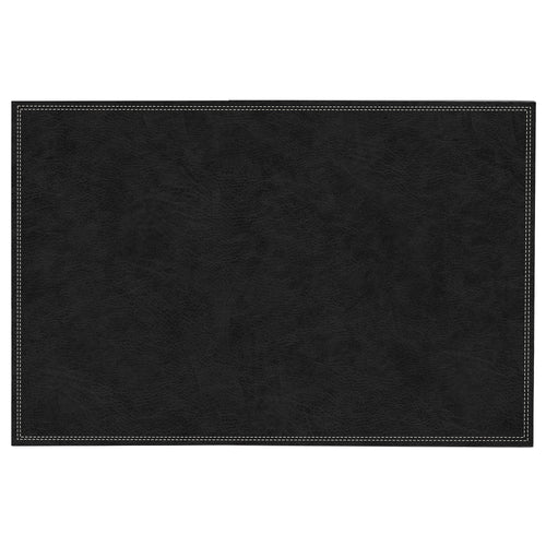 Faux leather placemat - Black