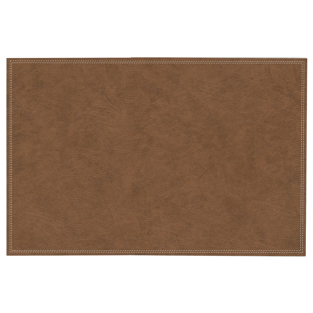 Faux leather placemat - Brown