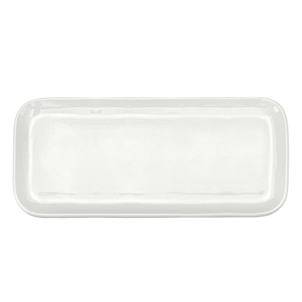 Plateau de service rectangle - Blanc lustré