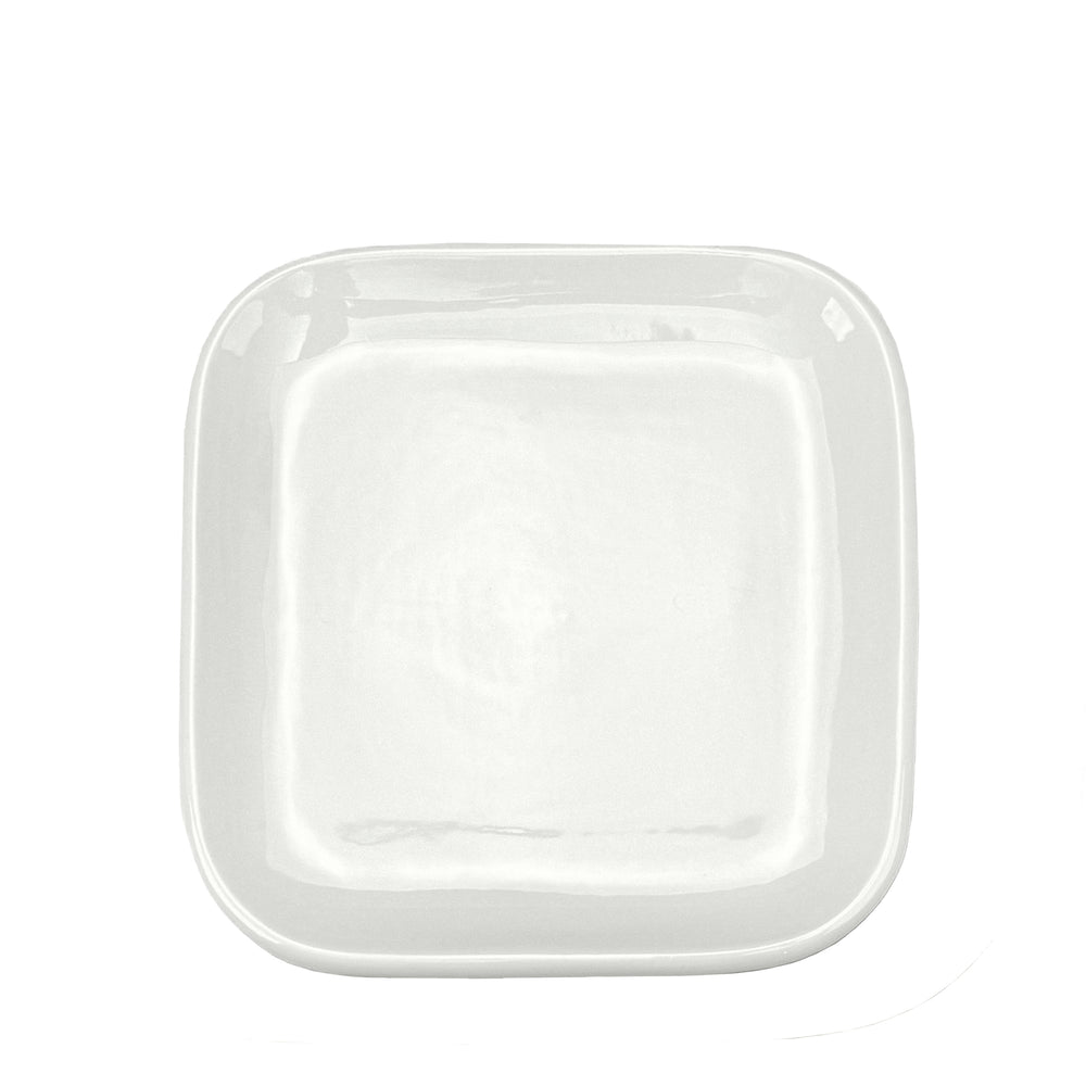 Assiette à salade - Blanc lustré