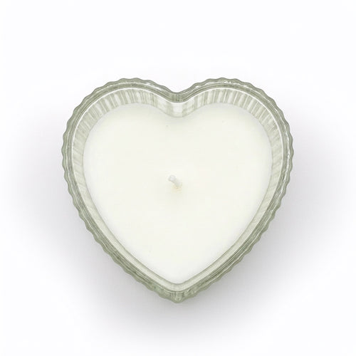 Chandelle en forme de coeur - Strié