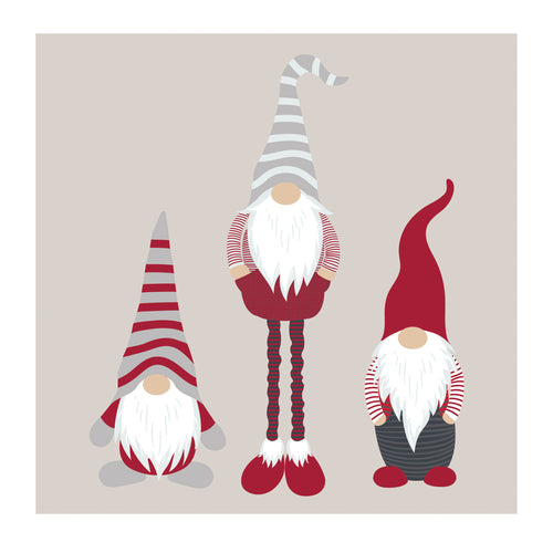 Cocktail napkins - Gnomes