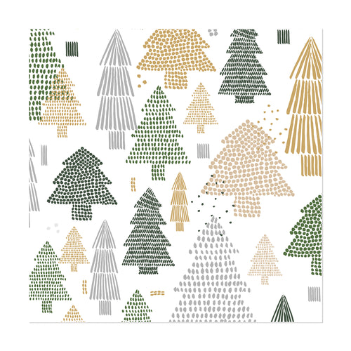 Serviettes de table - Sapins