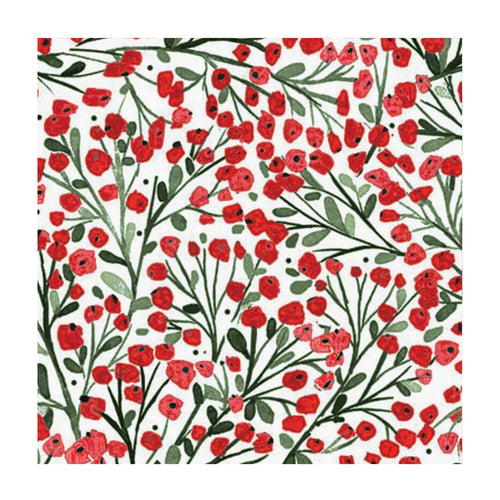 Serviettes de table - Baies rouges